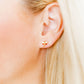 Screwback Stud Earrings - Bri Butterfly White and Red - LINNY CO WholesaleStuds