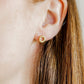 Screwback Stud Earrings - Brinley CZ Gold - LINNY CO WholesaleStuds