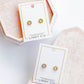 Screwback Stud Earrings - Brinley CZ Gold - LINNY CO WholesaleStuds