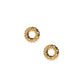 Screwback Stud Earrings - Brinley CZ Gold - LINNY CO WholesaleStuds