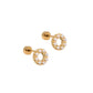 Screwback Stud Earrings - Brinley Pearl - LINNY CO WholesaleStuds