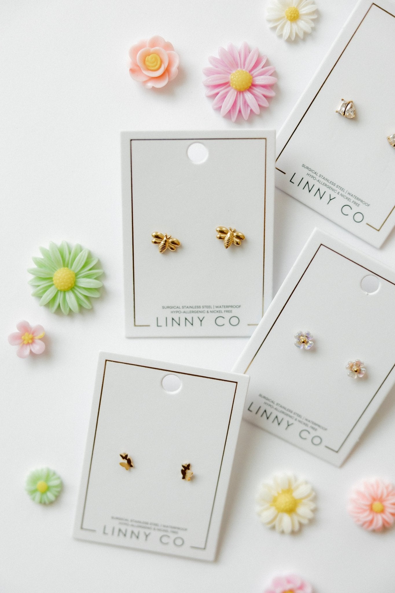 Screwback Stud Earrings - Bumble Bee - LINNY CO WholesaleStuds