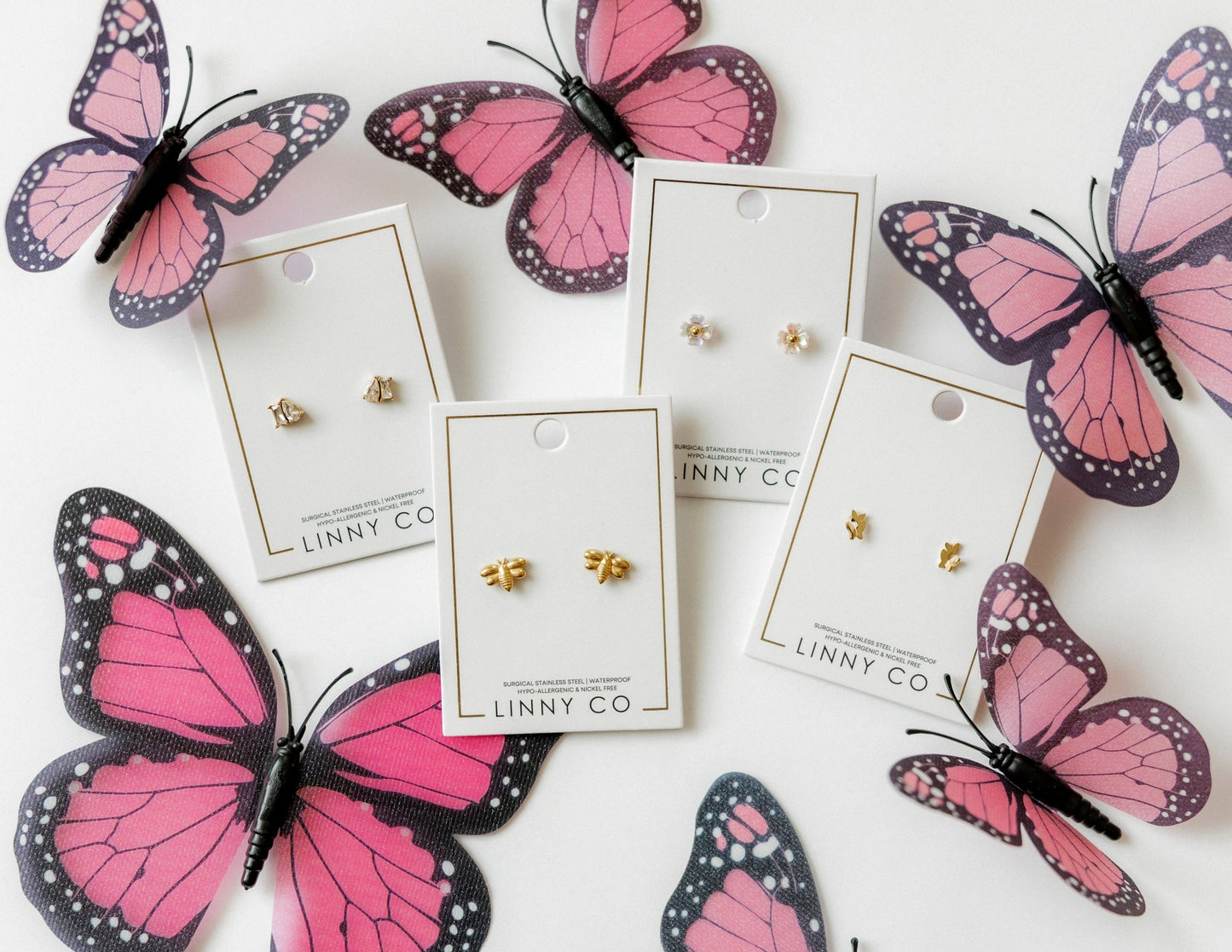 Screwback Stud Earrings - Bumble Bee - LINNY CO WholesaleStuds