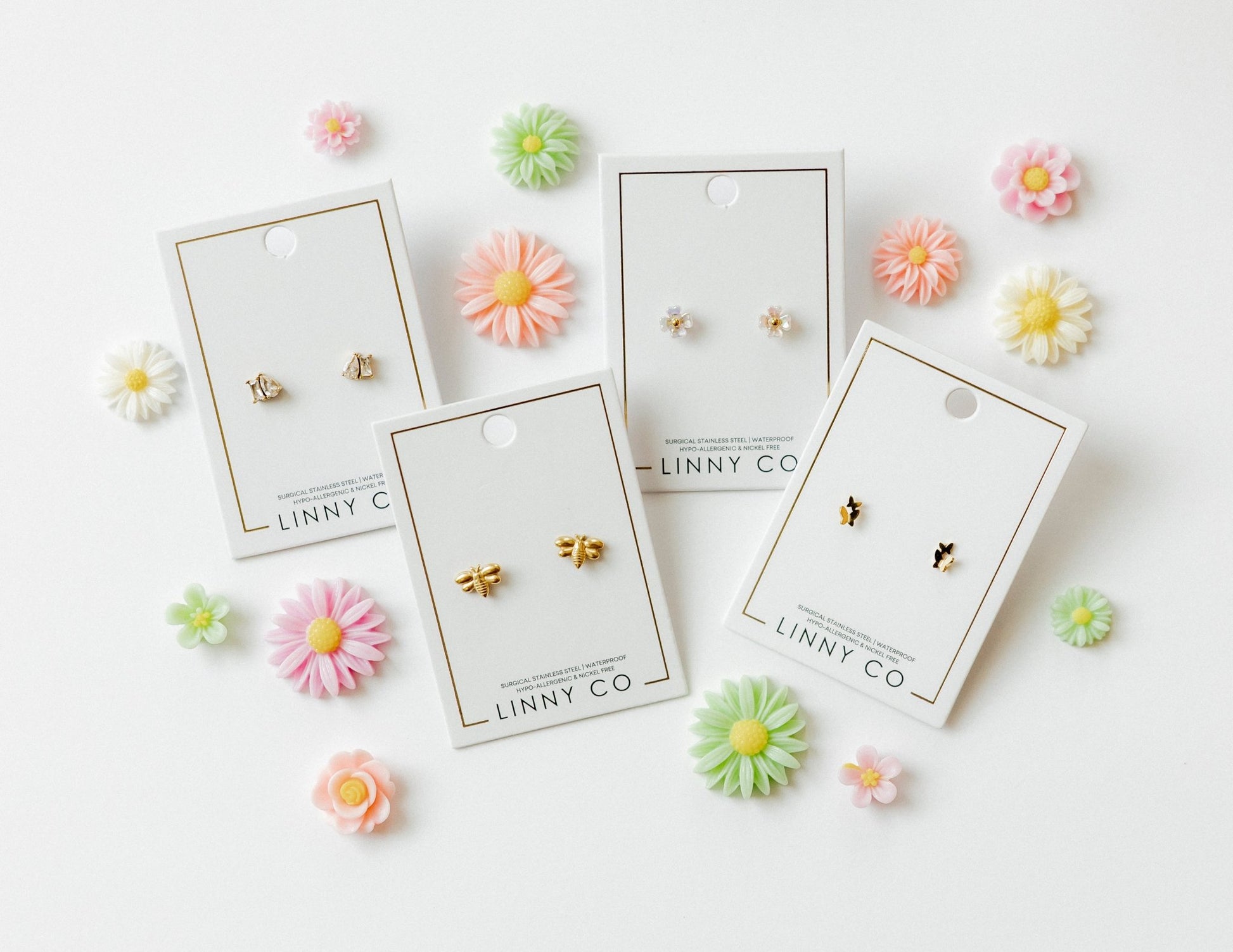 Screwback Stud Earrings - Bumble Bee - LINNY CO WholesaleStuds