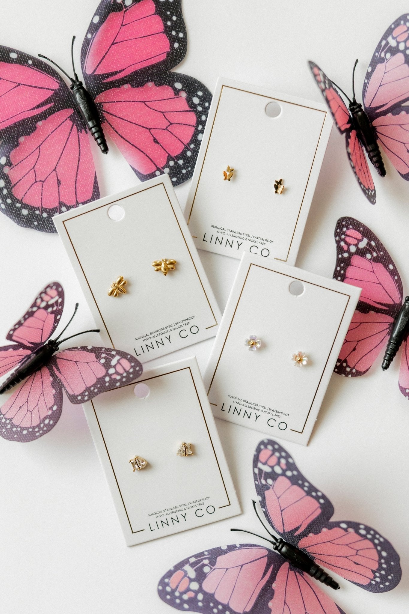 Screwback Stud Earrings - Bumble Bee - LINNY CO WholesaleStuds