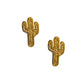 Screwback Stud Earrings - Cactus Gold - LINNY CO WholesaleStuds