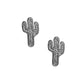 Screwback Stud Earrings - Cactus Silver - LINNY CO WholesaleStuds