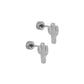 Screwback Stud Earrings - Cactus Silver - LINNY CO WholesaleStuds