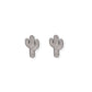Screwback Stud Earrings - Cactus Silver - LINNY CO WholesaleStuds