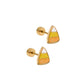 Screwback Stud Earrings - Candy Corn - LINNY CO WholesaleStuds