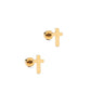 Screwback Stud Earrings - Catherine Cross Gold - LINNY CO WholesaleStuds