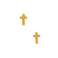Screwback Stud Earrings - Catherine Cross Gold - LINNY CO WholesaleStuds