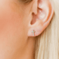 Screwback Stud Earrings - Catherine Cross Silver - LINNY CO Wholesale