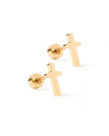 Screwback Stud Earrings - Catherine Cross - LINNY CO WholesaleStuds