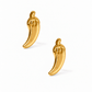 Screwback Stud Earrings - Chili Pepper Gold - LINNY CO Wholesale