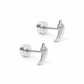 Screwback Stud Earrings - Chili Pepper Silver - LINNY CO Wholesale
