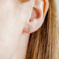 Screwback Stud Earrings - Clara Cross Abalone Shell - LINNY CO WholesaleStuds