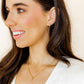 Screwback Stud Earrings - Clara Cross Gold Sparkle - LINNY CO WholesaleStuds