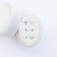 Screwback Stud Earrings - Clara Cross Silver Sparkle - LINNY CO WholesaleStuds