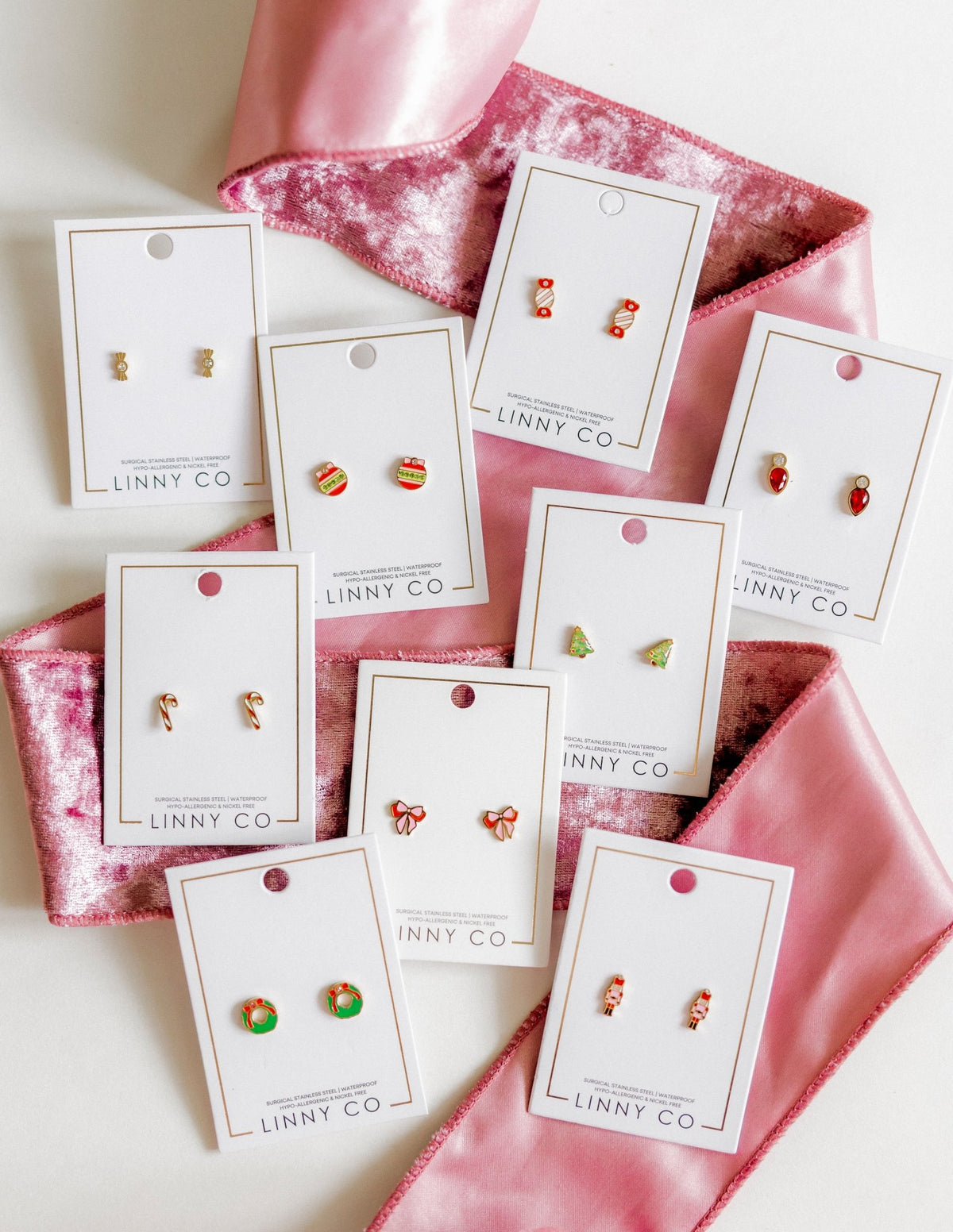 Screwback Stud Earrings - Collins Bow - LINNY CO WholesaleStuds