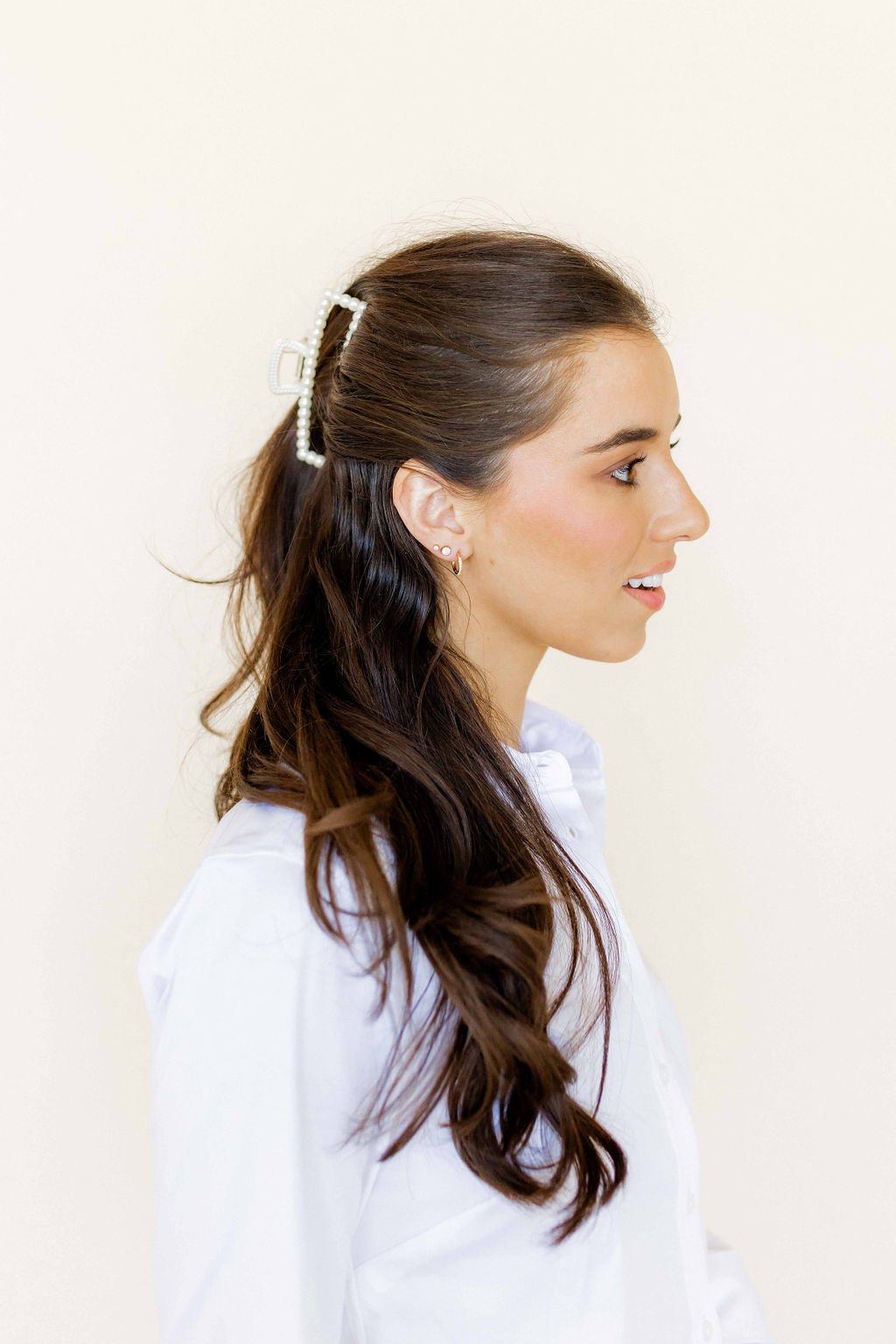 Screwback Stud Earrings - Cooper Clear Gold - LINNY CO WholesaleStuds