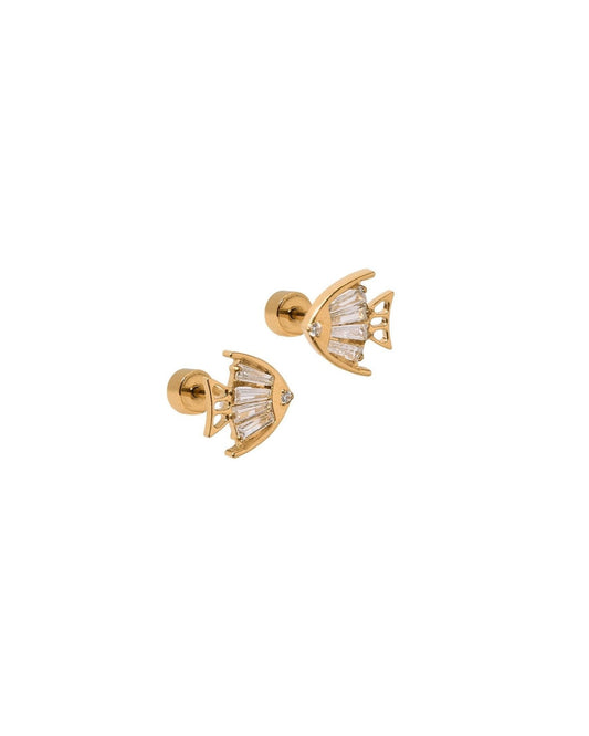 Screwback Stud Earrings - Cove Gold - LINNY CO Wholesale