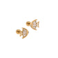 Screwback Stud Earrings - Cove Gold - LINNY CO Wholesale