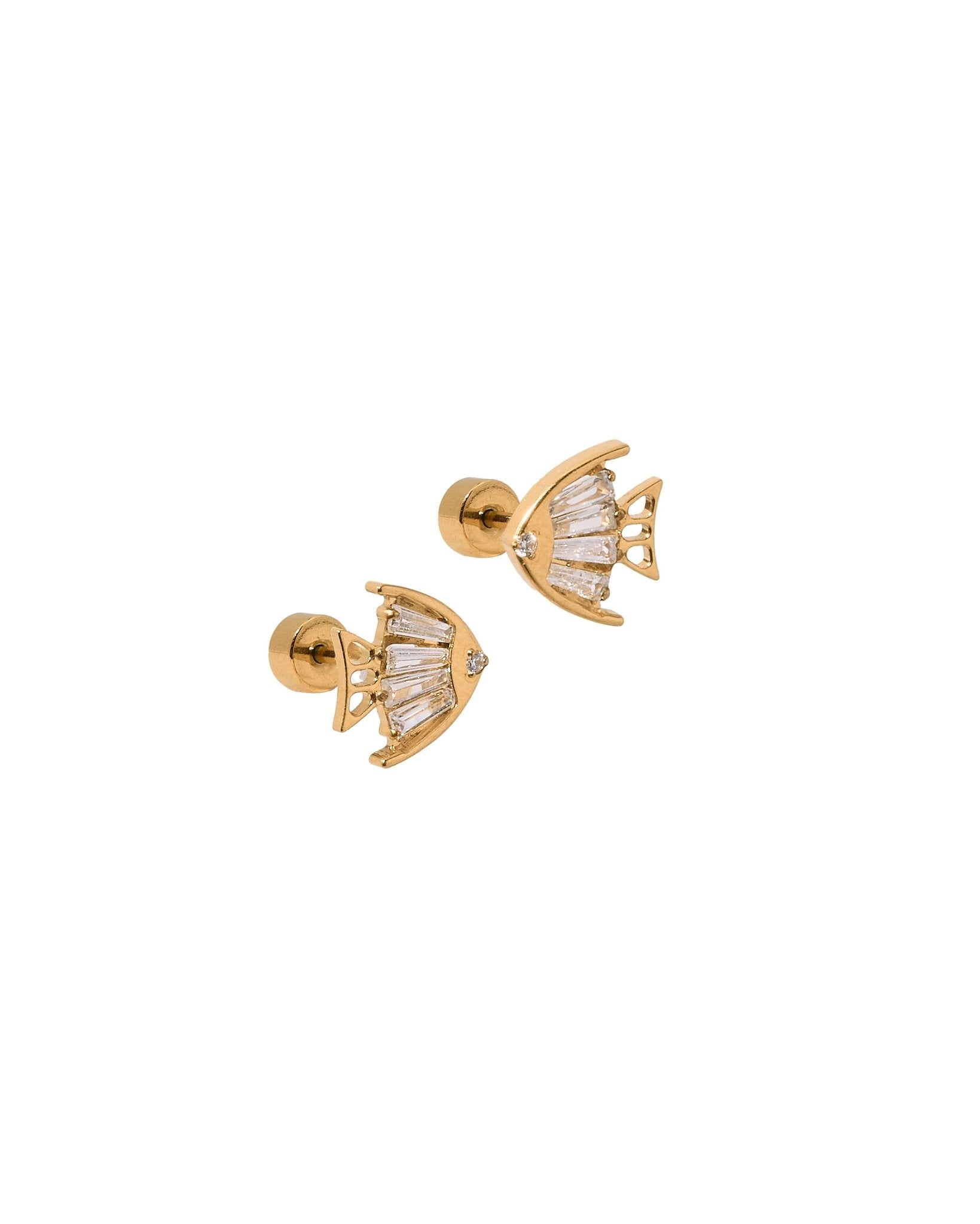 Screwback Stud Earrings - Cove Gold - LINNY CO Wholesale