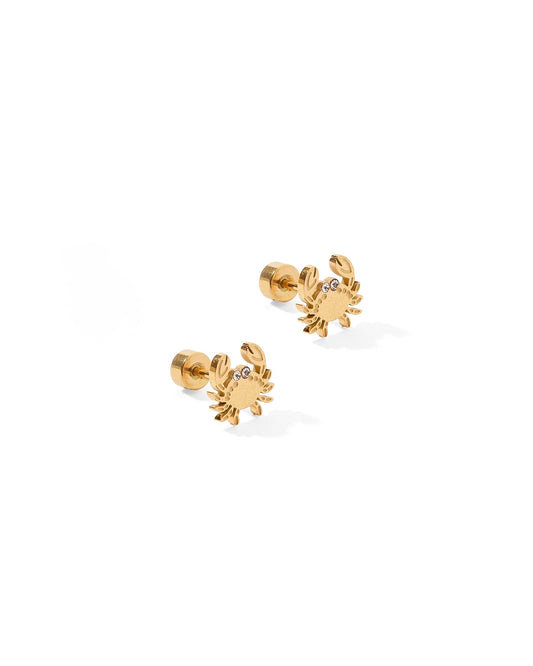 Screwback Stud Earrings - Crab - LINNY CO WholesaleStuds