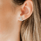 Screwback Stud Earrings - Daisy Cowgirl Boot Silver - LINNY CO WholesaleStuds