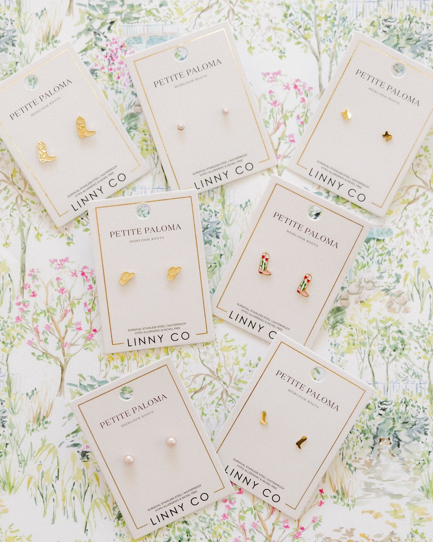 Screwback Stud Earrings - Daisy Cowgirl Boot - LINNY CO WholesaleStuds