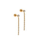 Screwback Stud Earrings - Darby Duster Gold - LINNY CO Wholesale