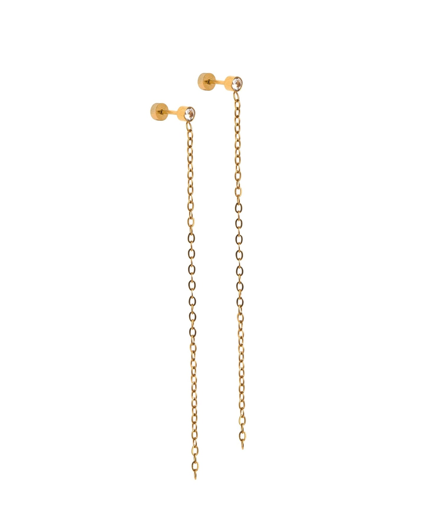 Screwback Stud Earrings - Darby Duster Gold - LINNY CO Wholesale