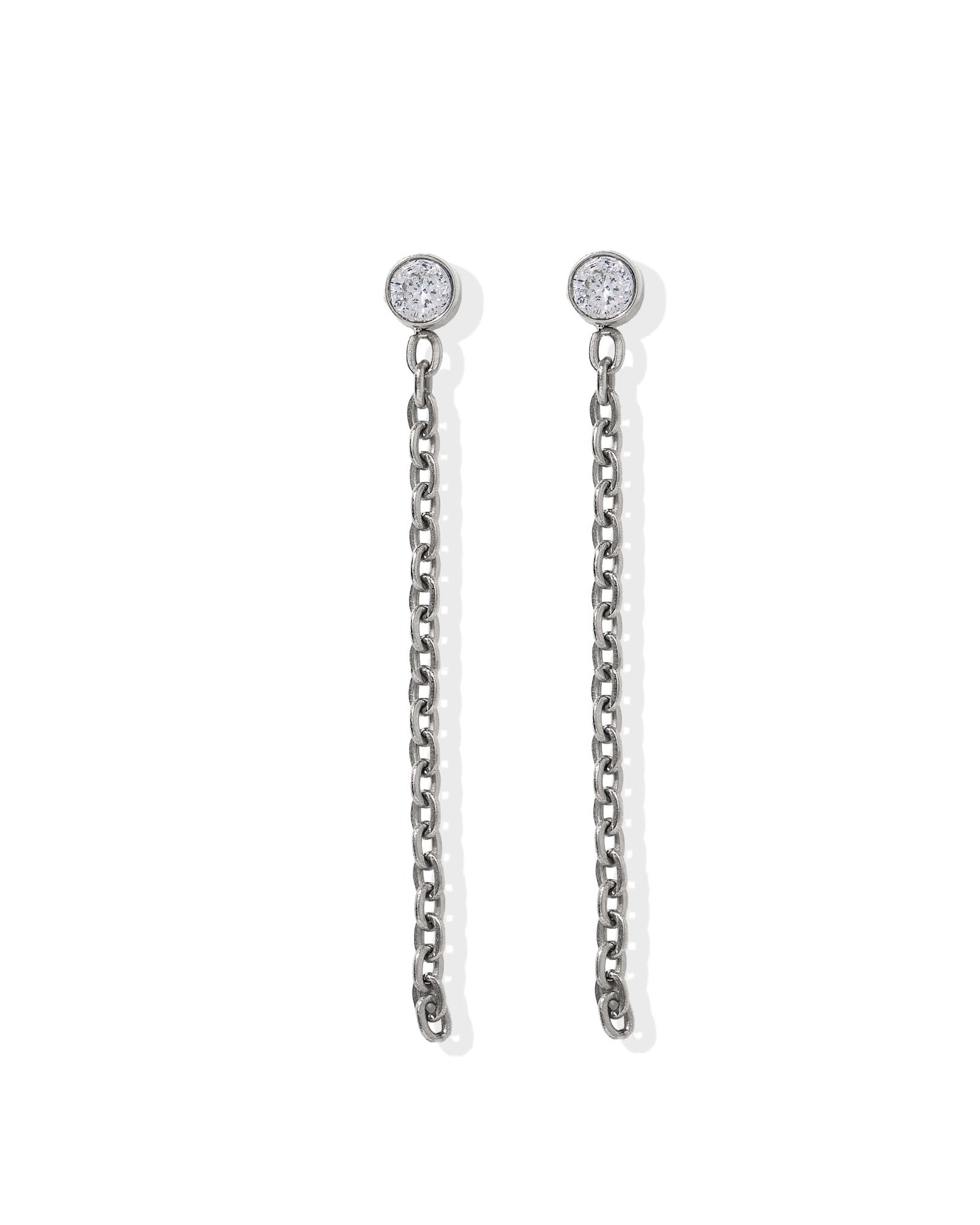 Screwback Stud Earrings - Darby Duster Silver - LINNY CO Wholesale