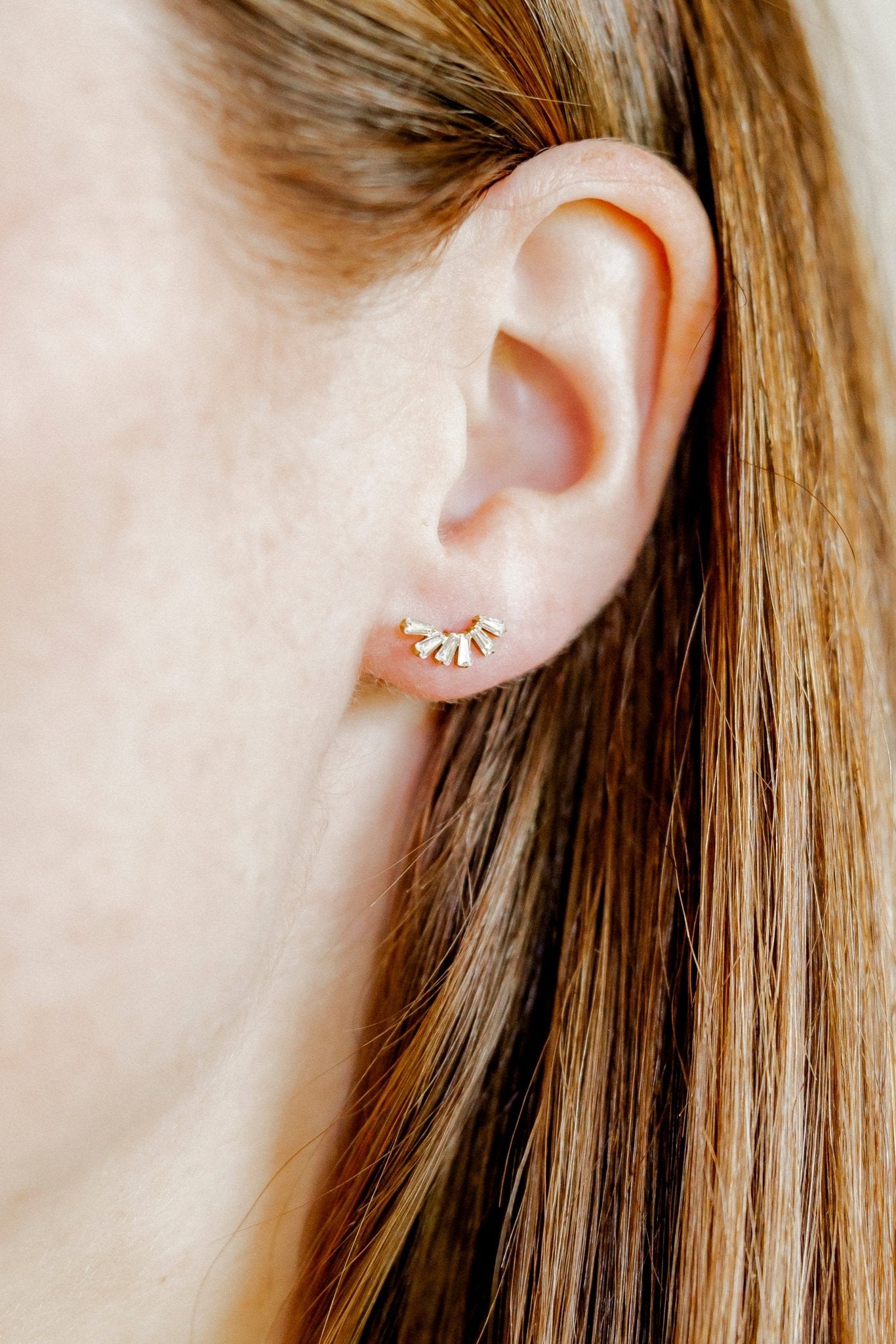 Screwback Stud Earrings - Delaney Gold - LINNY CO Wholesale