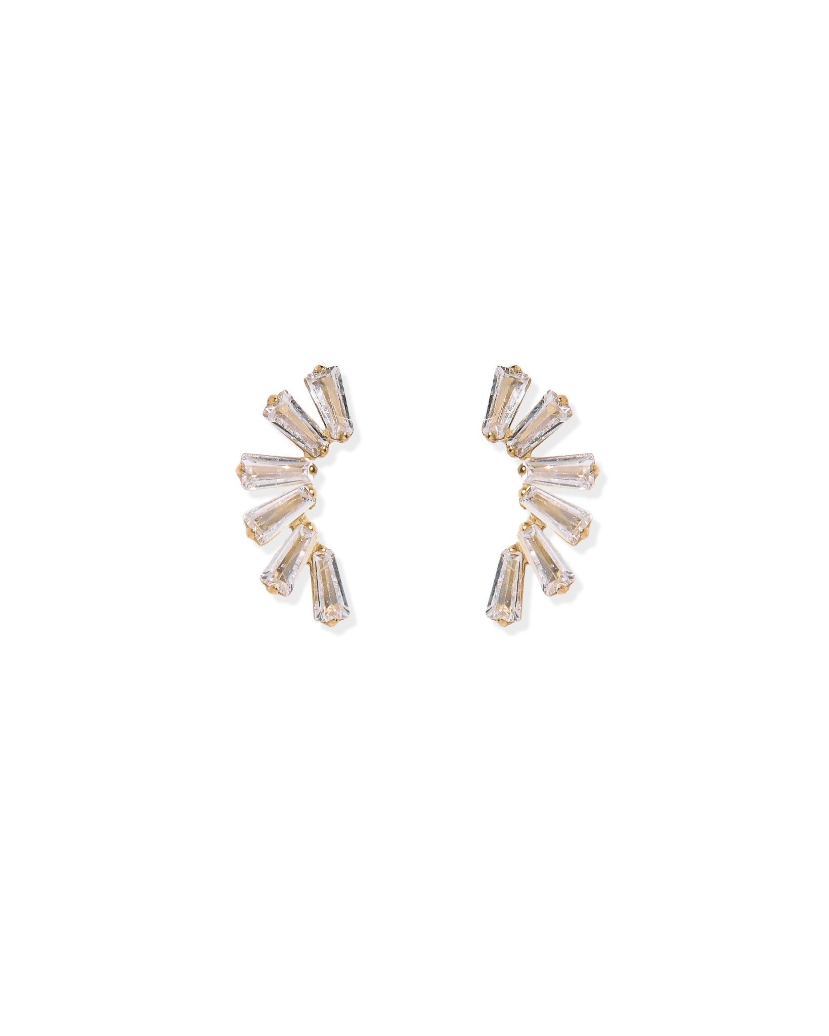 Screwback Stud Earrings - Delaney Gold - LINNY CO Wholesale