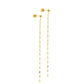 Screwback Stud Earrings - Devin Duster Gold - LINNY CO Wholesale