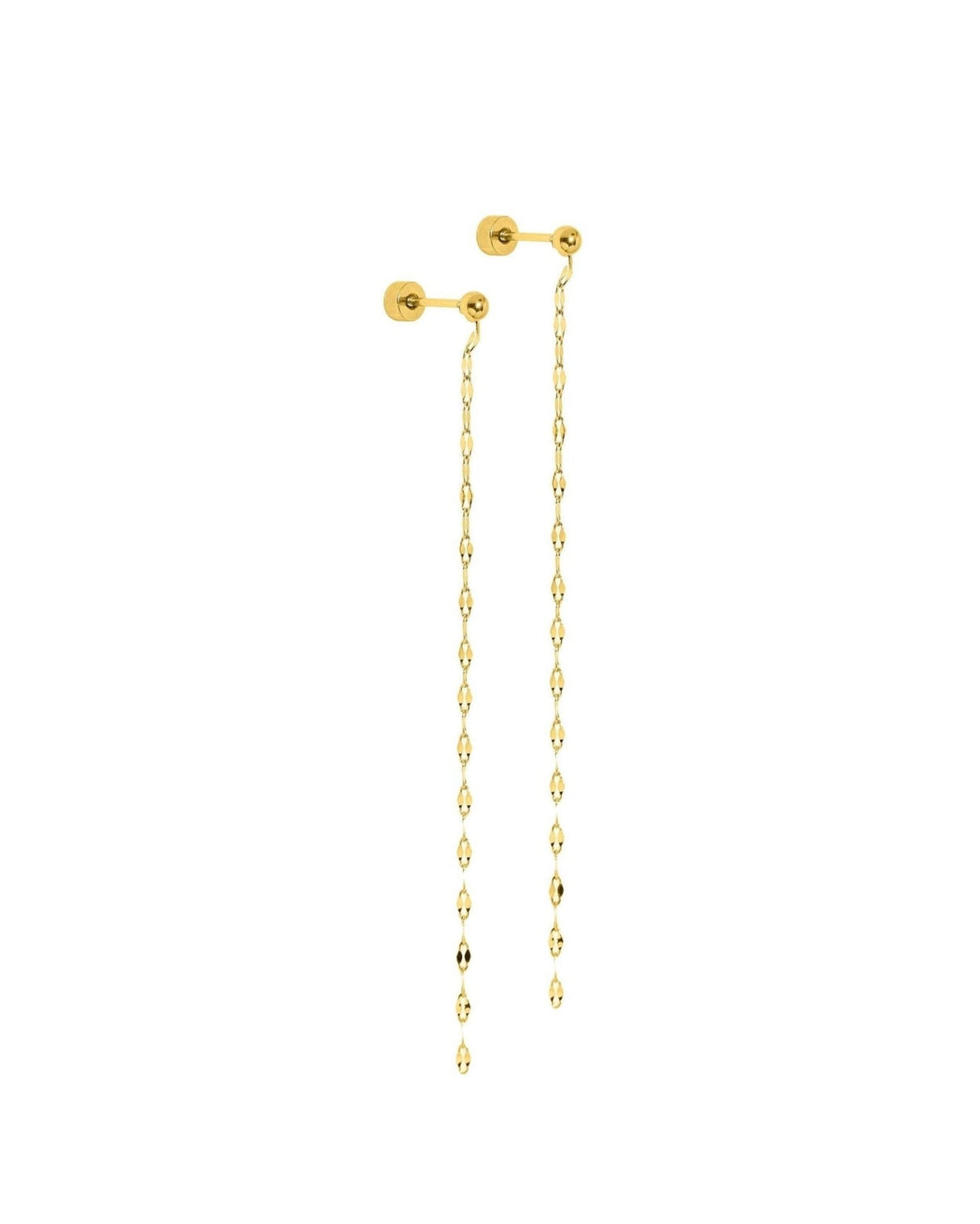 Screwback Stud Earrings - Devin Duster Gold - LINNY CO Wholesale