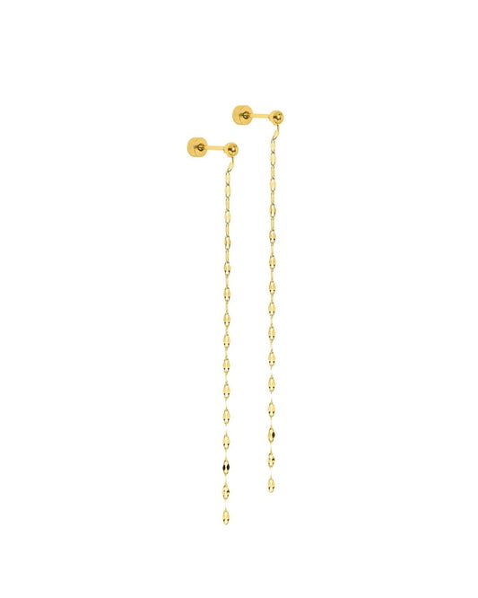 Screwback Stud Earrings - Devin Duster Gold - LINNY CO Wholesale