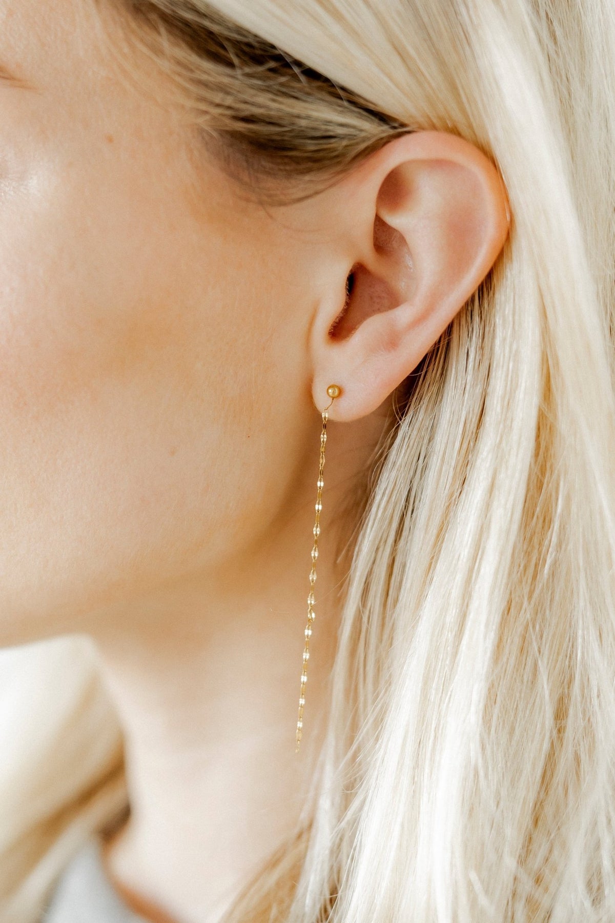 Screwback Stud Earrings - Devin Duster Gold - LINNY CO Wholesale