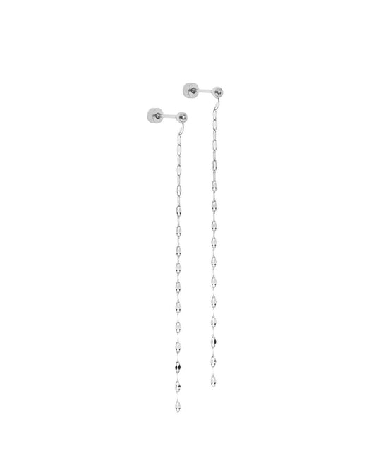 Screwback Stud Earrings - Devin Duster Silver - LINNY CO Wholesale