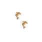Screwback Stud Earrings - Dolphin Gold - LINNY CO Wholesale