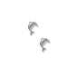 Screwback Stud Earrings - Dolphin Silver - LINNY CO Wholesale
