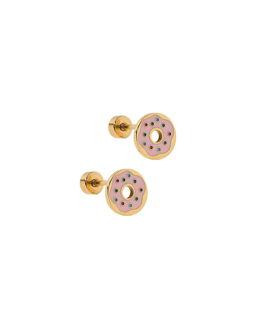 Screwback Stud Earrings - Donut - LINNY CO WholesaleStuds