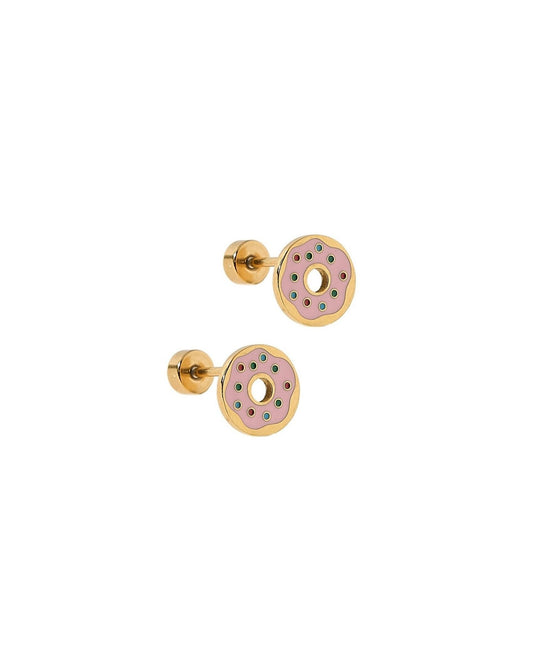 Screwback Stud Earrings - Donut - LINNY CO WholesaleStuds