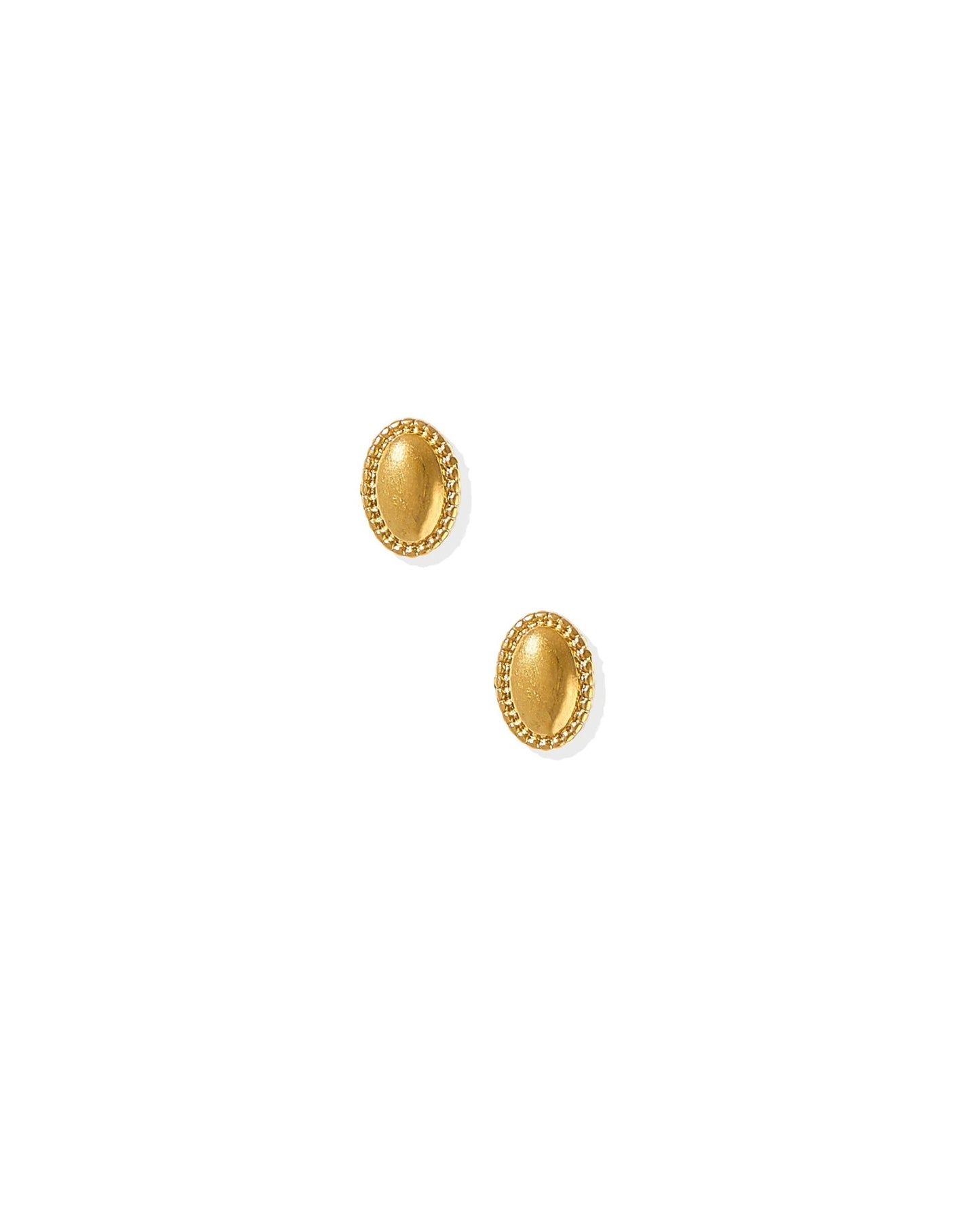 Screwback Stud Earrings - Drew Oval Gold - LINNY CO WholesaleStuds