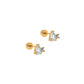 Screwback Stud Earrings - Eleanor CZ Gold - LINNY CO WholesaleStuds