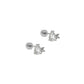 Screwback Stud Earrings - Eleanor CZ Silver - LINNY CO WholesaleStuds