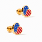Screwback Stud Earrings - Ellis American Heart - LINNY CO WholesaleStuds