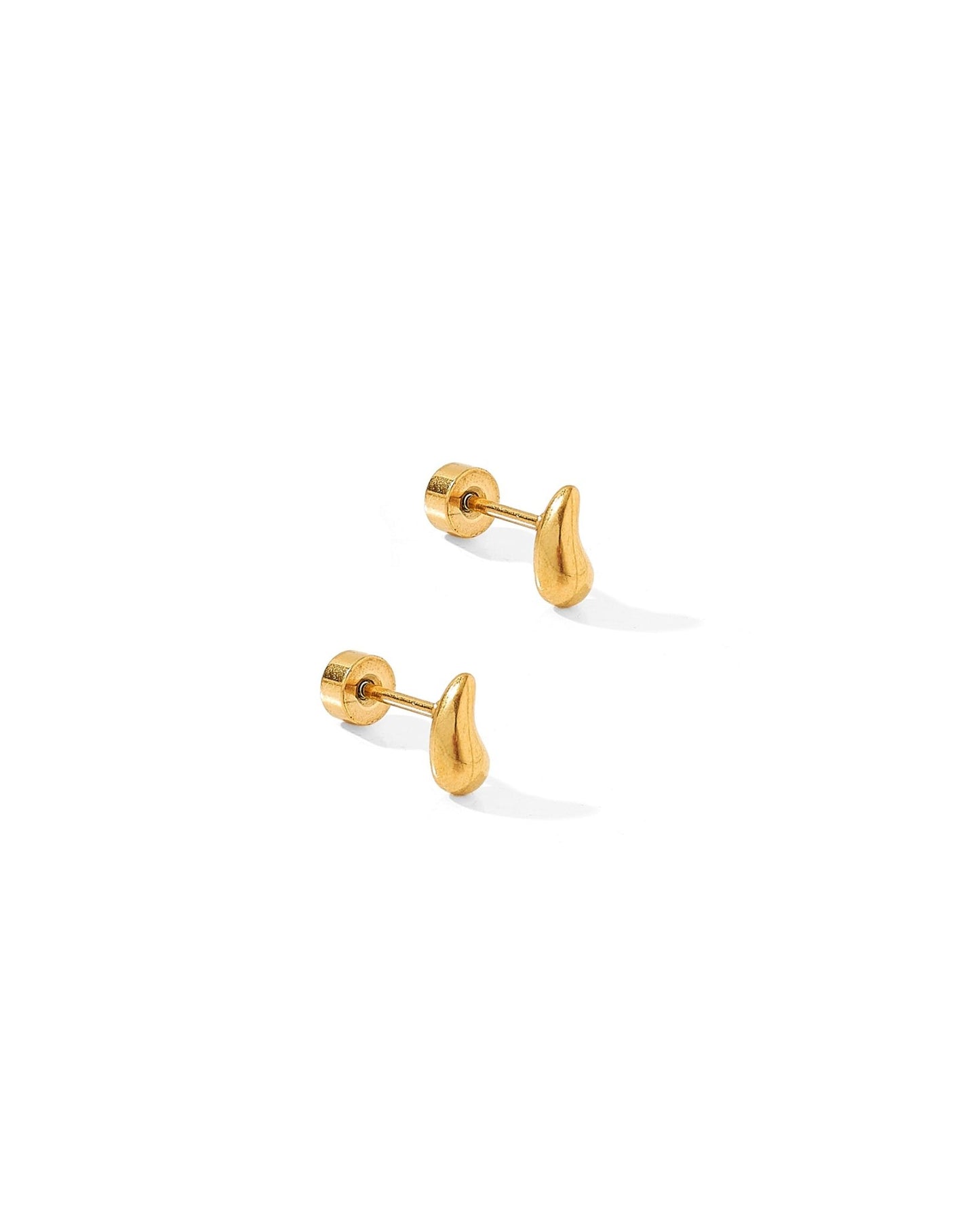 Screwback Stud Earrings - Emma Gold - LINNY CO WholesaleStuds